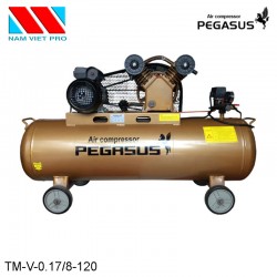 Máy nén khí 2HP PEGASUS TM-V-0.17/8-120, bình chứa 120L