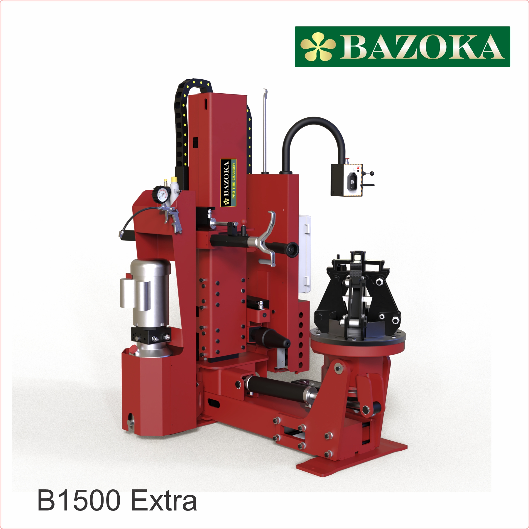 máy ra vào lốp xe tải kiểu đứng, bazoka b1500 Extra