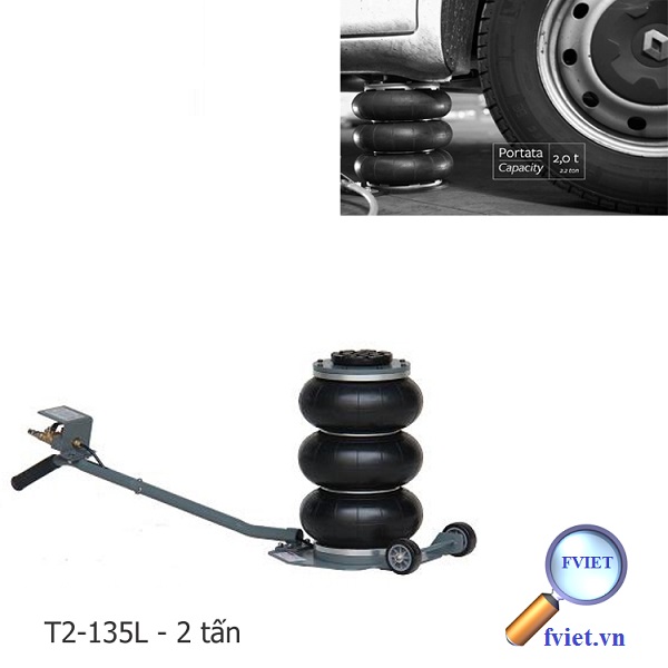 KÍCH BÓNG DÙNG KHÍ NÉN TITANO T2-135L - 2 TẤN