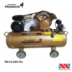 Máy Bơm Hơi 3HP PEGASUS TM-V-0.25/8-70L, Bình chứa 70L