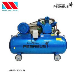 Máy nén khí piston 4HP PEGASUS TM-W-0.36/8-330L, Bình chứa 330L