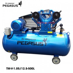 Máy nén khí piston 10HP PEGASUS TM-V-1.05/12.5-500L, Dung tích 500L