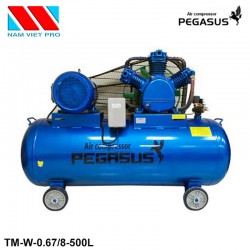 Máy nén khí piston PEGASUS 7.5HP TM-W-0.67/8-500L, Bình chứa 500L